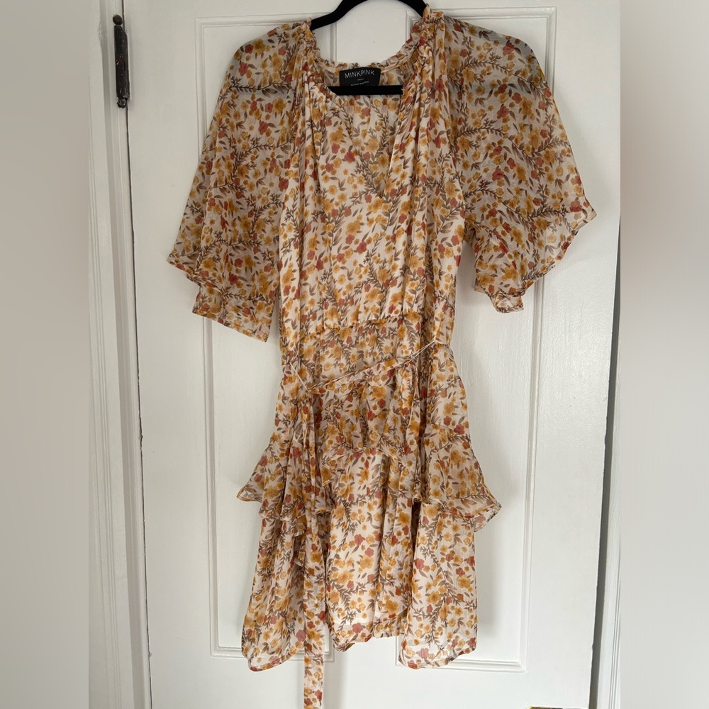 Boutique mink pink fall dress